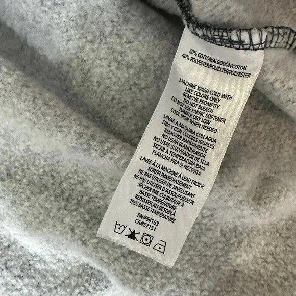 Calvin Klein Performance Women's Long Sleeve Cropped Gray Hoodie Sweater Sz M - Picture 7 of 7